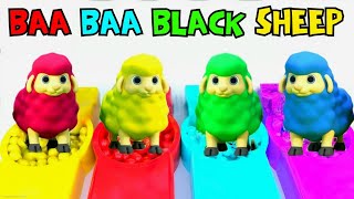 ColorFul Sheeps 🌈✨️ Baa Baa Black Sheep Have you any wool♥️🐑 | Babybus Kids Songs🎵