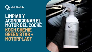 Cómo Limpiar y Acondicionar el Motor del Coche Koch Chemie Green Star + Motorplast