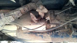 Project Restore 95 Ford F-250 rear perch stand replacement