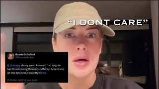 Brooke Schofield NEW apology to RACIST tweets