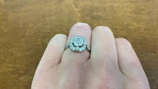 1.02ct Diamond And Platinum Ring. Circa 1920 - Manchester Ring - Hand Video