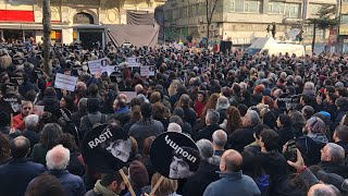 19 OCAK 2025 AGOS ÖNÜ OSMANBEY ;18 SENEDİR BURADAYIZ HRANT AĞPARİK :18 SENE TÜM ANMALARA KATILDIM