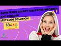 Construct Binary Tree from preorder and inorder Traversal || LeetCode 105  Question with Solution