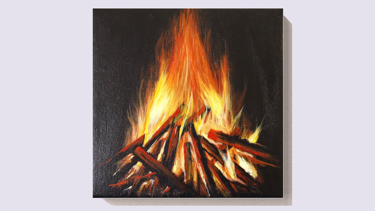 Realistic Fire Painting Realistic Burning Fire Flames Psd Grafik Von