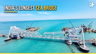 The New Pamban Bridge Opened For Fishing Boats