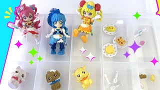 デリシャスパーティ♡プリキュア100均ケースにぷりきゅ～と人形収納してみた！