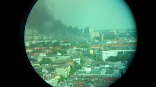 Brand in Lagerhalle in Berlin