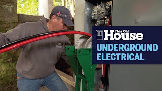 How to Lay Electrical Cable Underground | This Old House