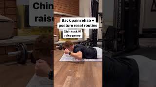 🤯NO MORE BACK PAIN | Posture routine! Working on rehab #shorts #backpain