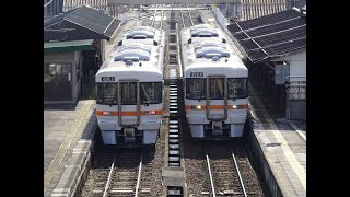 〔4K UHD|cc〕JR東海・高山本線：飛騨古川駅、キハ25形2B/上下線・発車シーン。