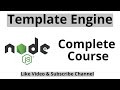 Node js Tutorial : #19 Template Engine in Node js | ejs template engine
