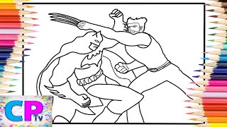 Batman vs Wolverine Coloring Pages/Marvel Heroes Coloring/Spektrem - Shine [NCS Release]