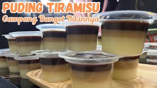 LUMER DAN ENAK BANGETTT PUDING TIRAMISU-ANEKA RESEP PUDING-MASAK SIMPLE