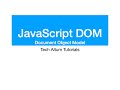 JavaScript DOM | Document Object Model | JavaScript Tutorial