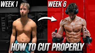 How to Properly Cut (Lose Fat, Gain Muscle) | My Viral Transformation