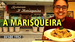 A Marisqueira Restaurant has been a traditional Portuguese restaurant in Copacabana since 1952