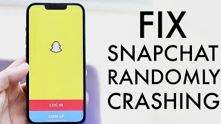 How To FIX Snapchat Crashes On iOS / Android! (2022)