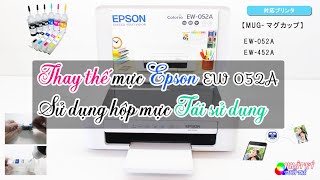 HƯỚNG DẪN THAY MỰC TÁI SỬ DỤNG MÁY IN EW-052A