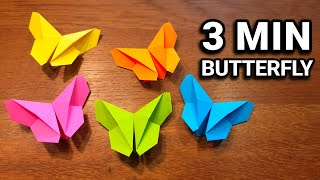 Easy Origami Butterfly | In 3 Minutes