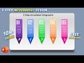 1.PowerPoint Tutorial 5 Step Simple Colorful Infographic Presentation |#powerpoint