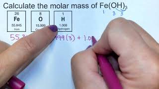 molar mass of Fe(OH)3