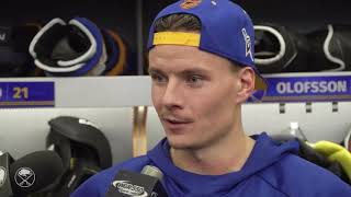 Victor Olofsson Postgame Interview vs Pittsburgh Penguins (11/2/2022)