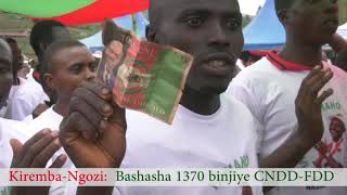 Kiremba-Ngozi: Bashasha 1370 nibo baraye binjiye muri CNDD-FDD, bakiriwe n'Umunyamabanga mukuru.