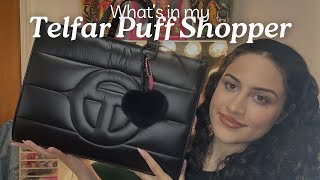 What's in my bag - Telfar Black Medium Puff Shopper