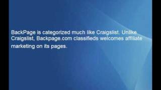 Backpage Classifieds for Affiliates