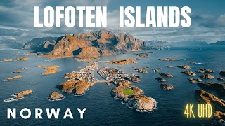 Snowfall in The Lofoten Islands, Norway, Nature Sounds for Sleep, Hamnøy and Reine | 4K