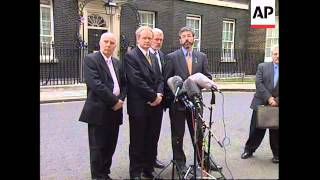 UK: SINN FEIN LEADERS VISIT PM TONY BLAIR AT DOWNING STREET