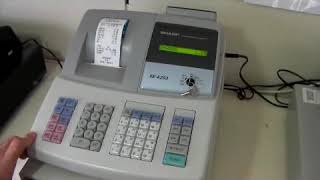 How To Use The Sharp XE-A203 / XE-A203 Cash Register