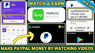 MyWorld App Review॥Watch Videos \u0026 Earn Paypal Money 2023॥Watch \u0026 Earn Paypal Money Apps