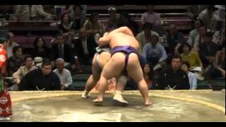 Fujiazuma vs Tenkaiho Day 14 Sumo Natsu Basho May 2014