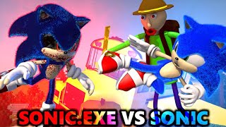 SONIC EXE VS SONIC AND BALDI! (CHALLENGE)