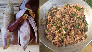 Banana Flower Chutney | Naga Village Food Recipe