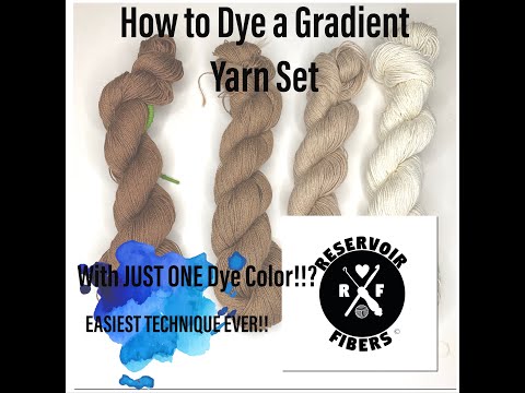 How is gradient yarn dyed?