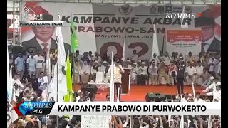 Kampanye di Purwokerto, Prabowo Janji Bangun Pemerintahan yang Bersih