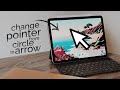 How to Change the Pointer from Circle to Arrow on iPad (tutorial)