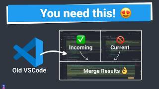 how to resolve git merge conflicts in visual studio code [EASY HACK] 😳