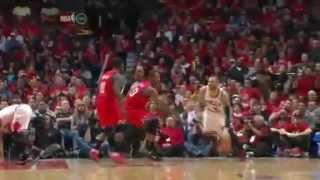 Derrick Rose Injury (Torn ACL & MCL in Left Knee) - Philadelphia 76ers @ Chicago Bulls