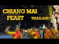 CHIANG MAI FEAST | ALMS COLLECTION CEREMONY | CHIANG MAI | THAILAND | WALKVLOG MEDIA