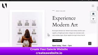 galerieக்கான இணையதளம் உருவாக்க வேண்டுமா? Createawebsite.io வாங்க .