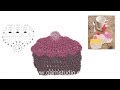 How to crochet the cupcake coaster in DROPS Extra 0-1384