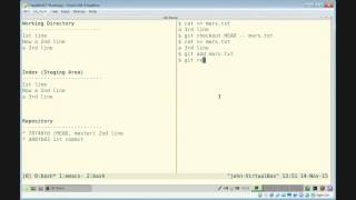 Teaching Git with a Split Screen