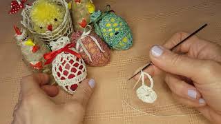 Πλεκτή αυγοθήκη με βελονάκι - Knitted egg case with crochet