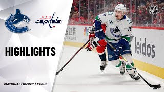 NHL Highlights | Canucks at Capitals 11/23/19