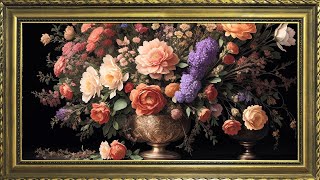 Flower Vase Painting | 10 Hours Framed Painting | TV Wallpaper