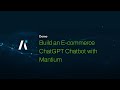 Full Tutorial: Build an E-commerce ChatGPT Chatbot with Mantium