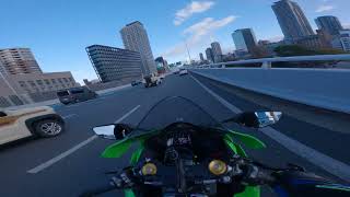 4K【大阪→兵庫】KAWASAKI ZX-10R　OSAKA-HYOGO 【カワサキ ZX-10R】GoPro 12 梅田